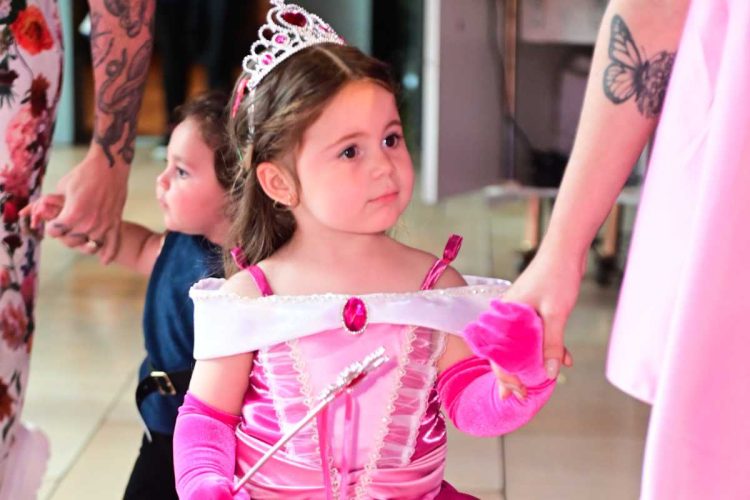 Lua na sua festa de aniversário de 3 anos