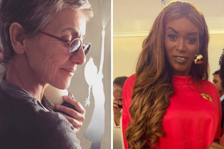 fotomontagem de cassia kis e vereadora benny briolly