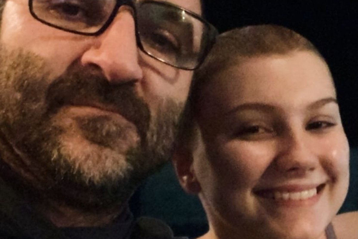 isabel veloso com o pai, joelson