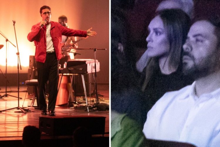 Isabelle Drummond assiste show de Zeca Veloso