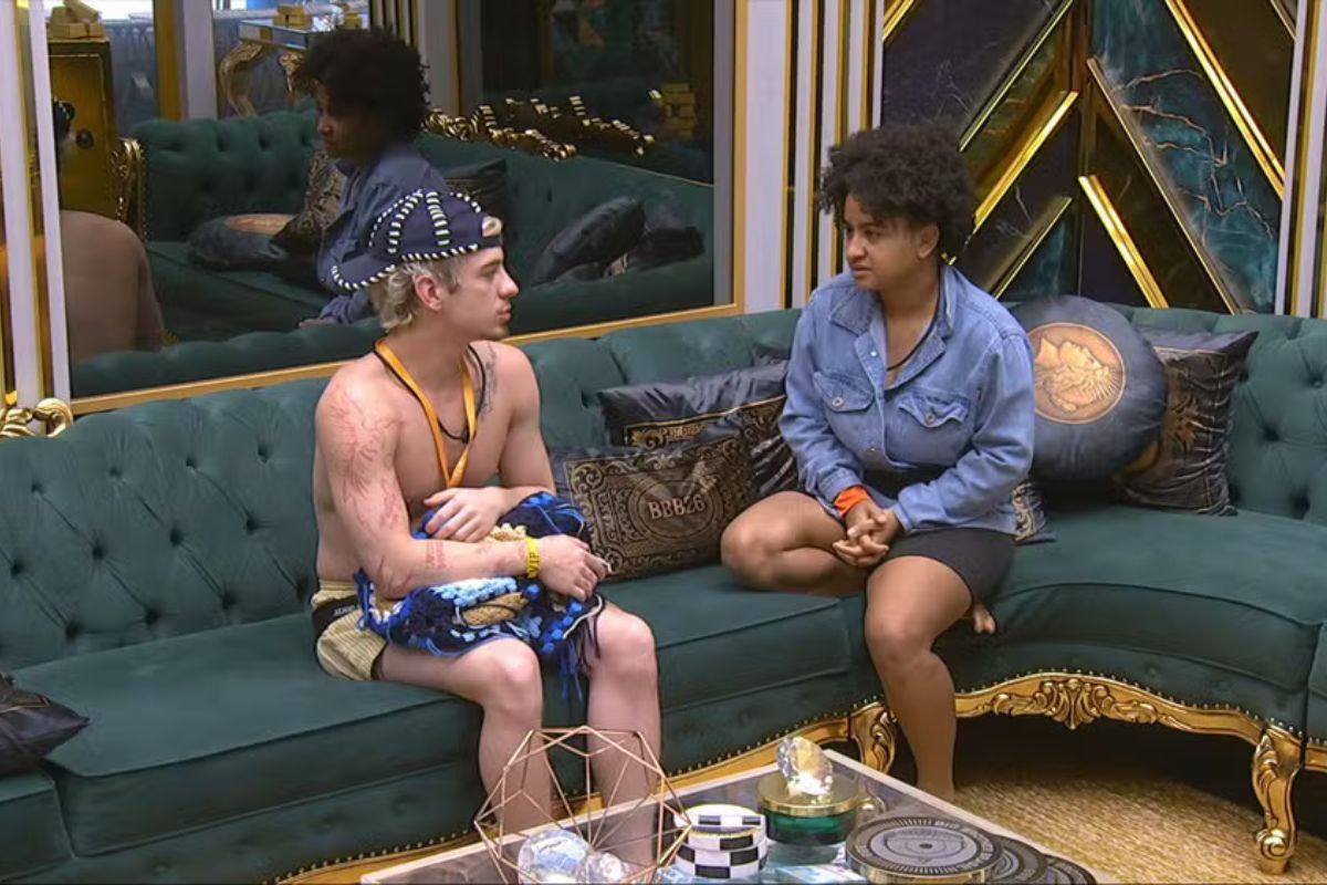 Juliano Floss e Milena no BBB 26