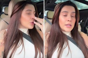 Lauana Prado revela sangramento no nariz