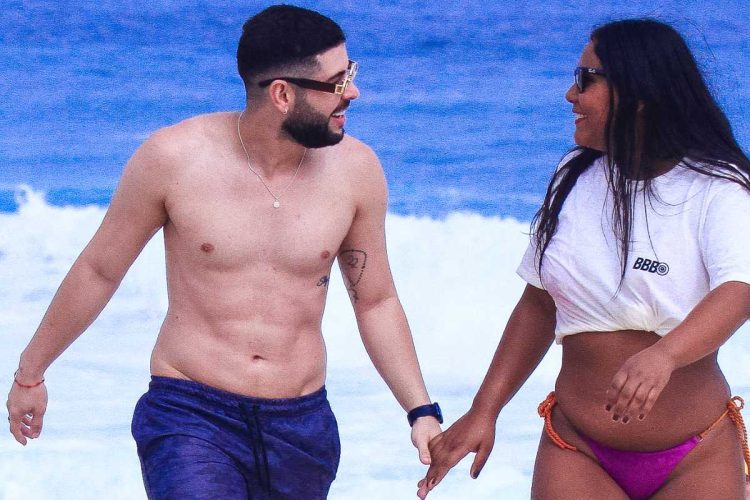 marcelinho e chaiany curtindo praia no rio de janeiro juntos