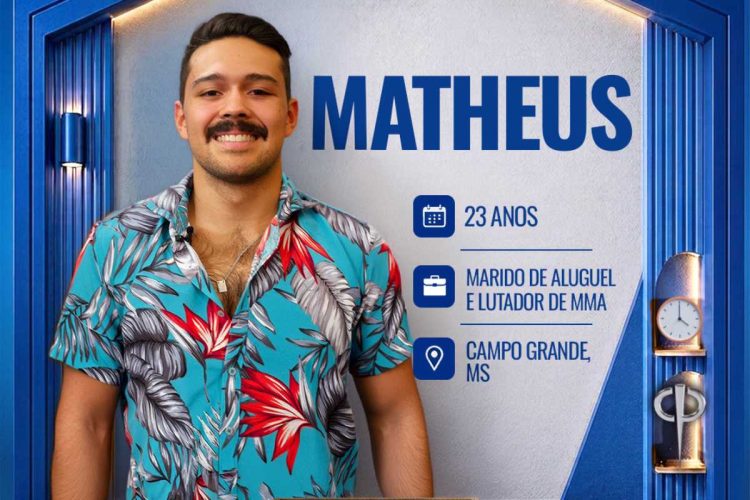 Matheus, participante de Casa do Patrão
