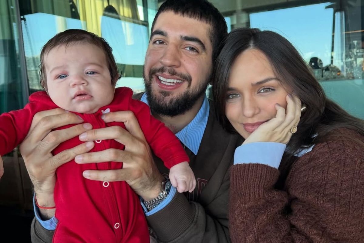 Nattan e Rafa Kalimann com a filha Zuza
