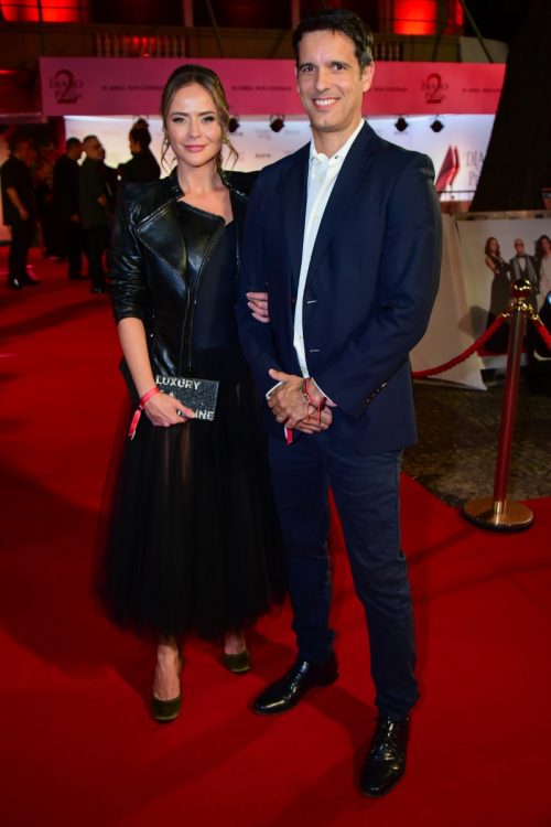 Juliana Silveira e o marido