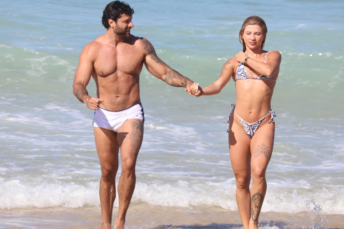 Jesus Luz e a namorada, Rafaela Mesquita