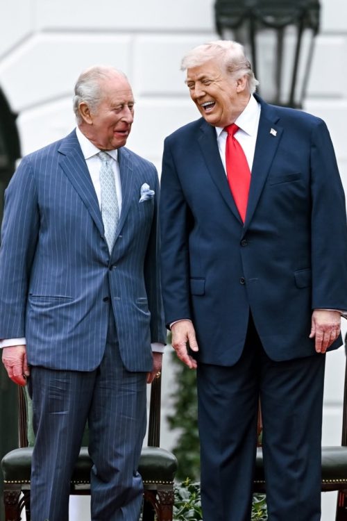 Rei Charles III e Donald Trump