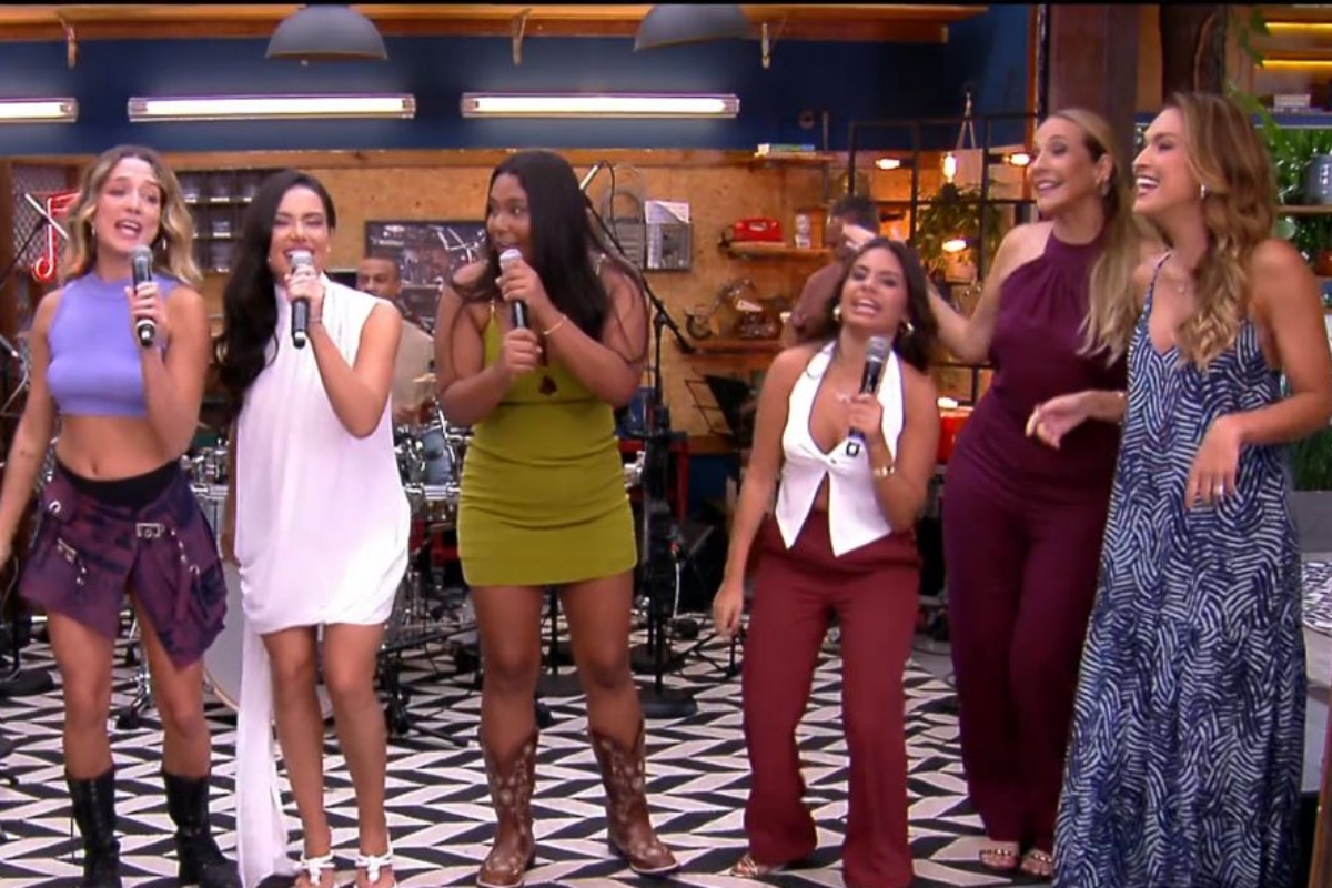 Samira, Jordana, Chaiany e Gabriela no 'É de Casa'