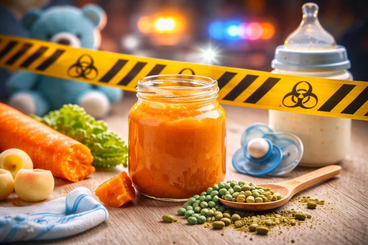 Veneno em papinha de criança