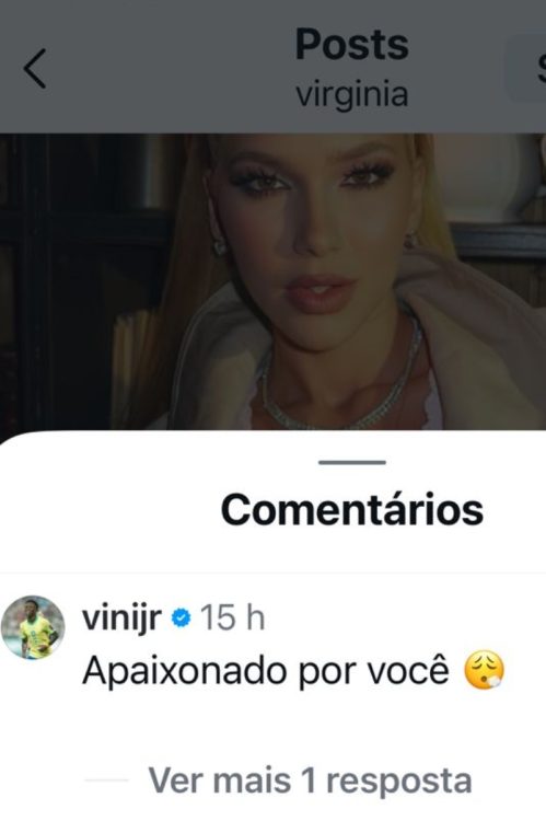 Comentário de Vini Jr