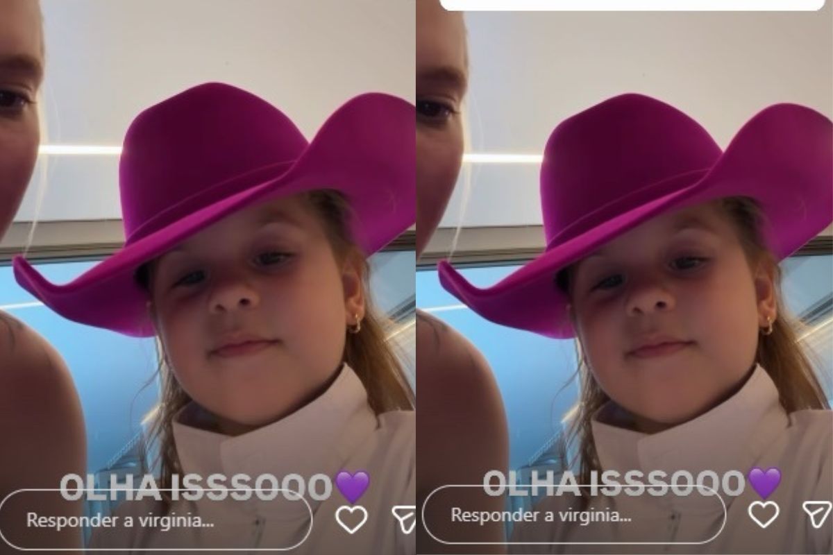 Virginia Fonseca com a filha Maria Flor