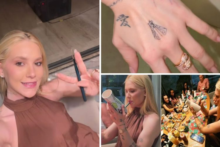 Virginia tem noite de tatuagem, pintura e amigas