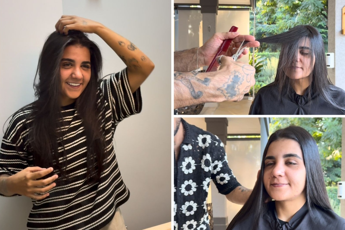 Yasmin Santos muda o visual