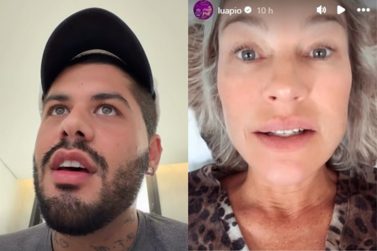 Montagem Zé Felipe e Luana Piovani