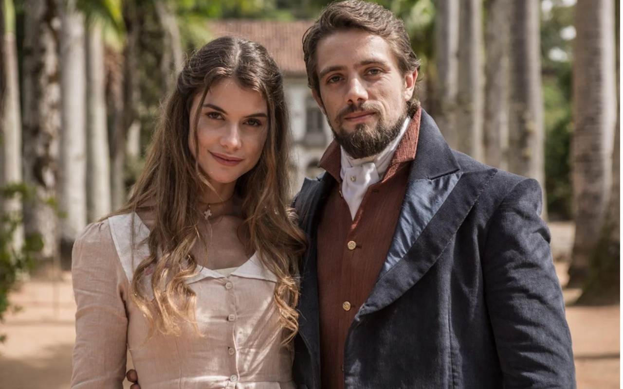 Cena da novela "Além do tempo"