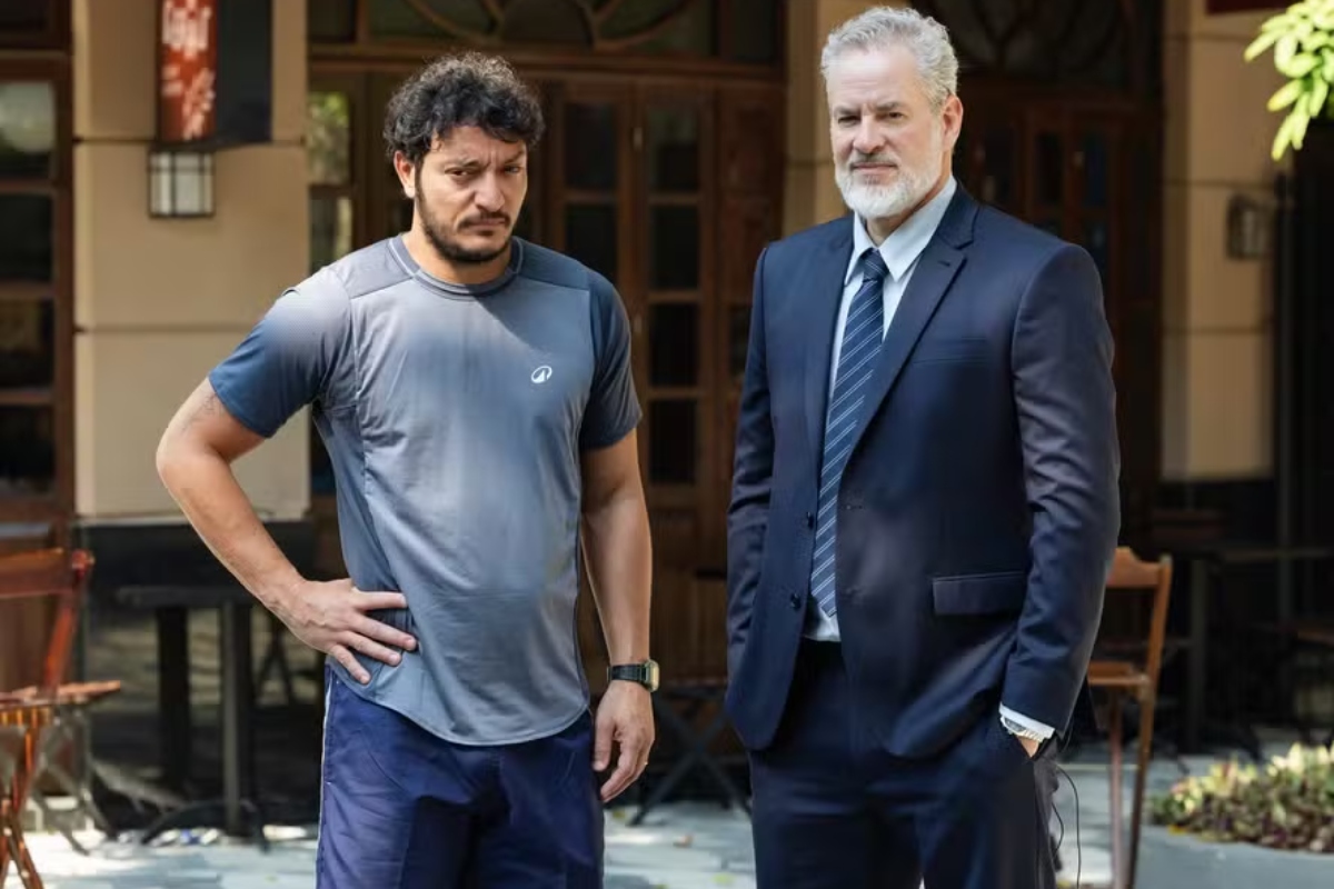 Tom (Allan Souza Lima) e Ademir (Dan Stulbach) em "Quem Ama Cuida