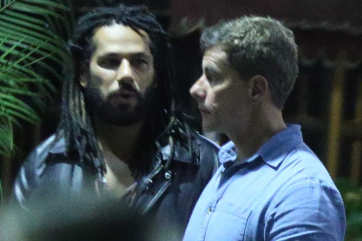Amaury Lorenzo e ex namorado em noite de jantar no baixo Gávea