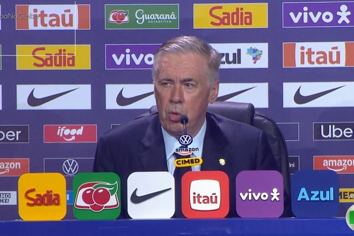 Carlo Ancelotti, técnico da Seleção Brasileira