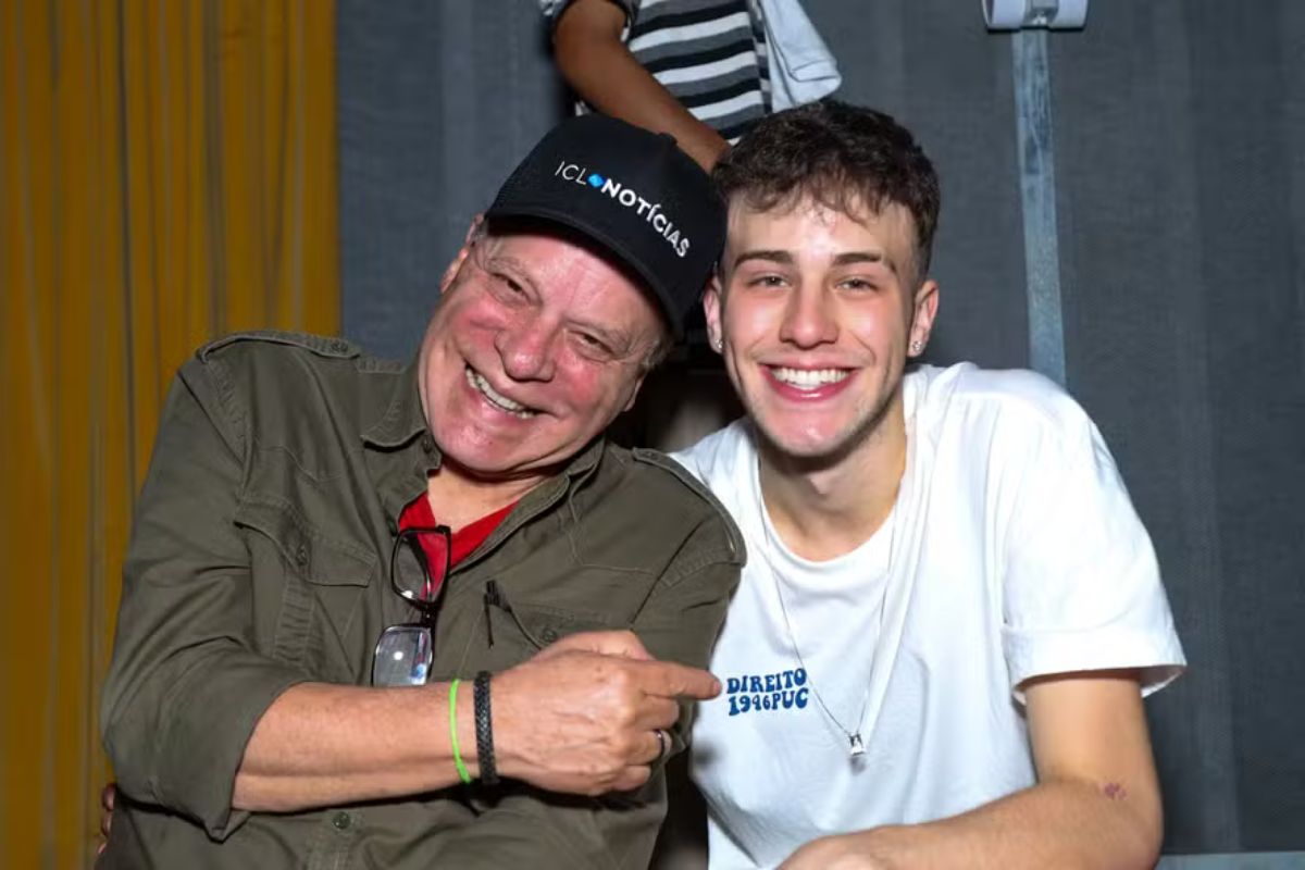 Chico Pinheiro com o filho