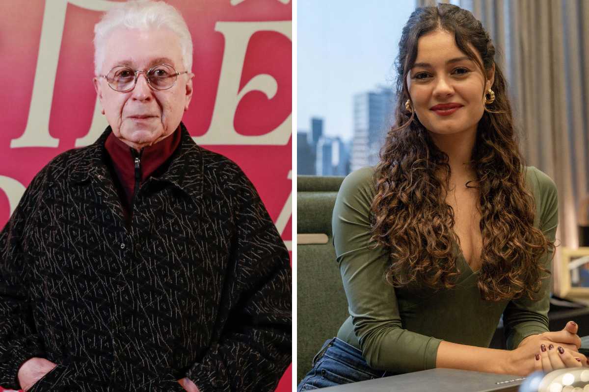 fotomontagem de aguinaldo silva e gerluce (sophie charlotte) em três graças
