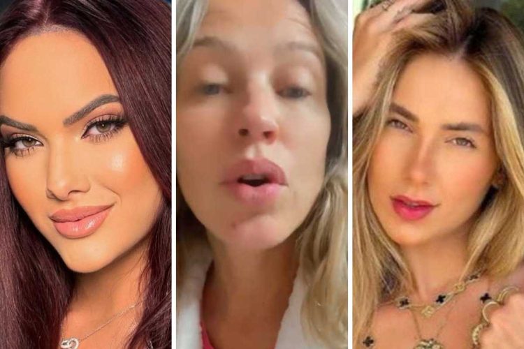 fotomonagem de emily garcia, luana piovani e virginia fonseca