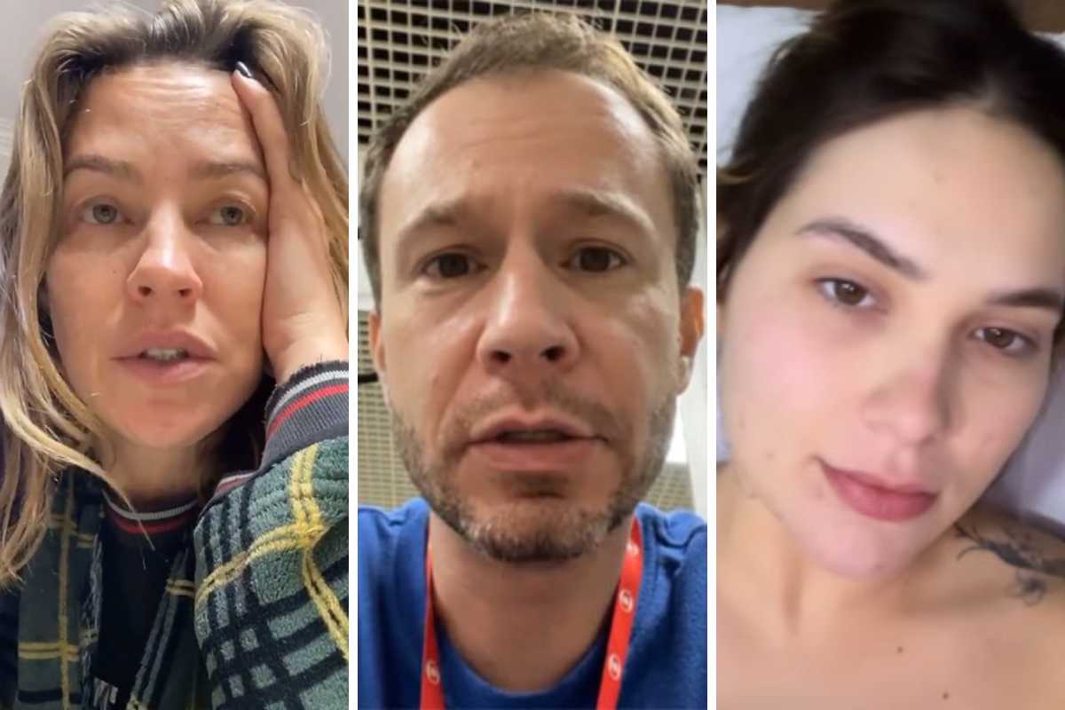 fotomontagem de luana piovani, tiago leifert e virginia fonseca