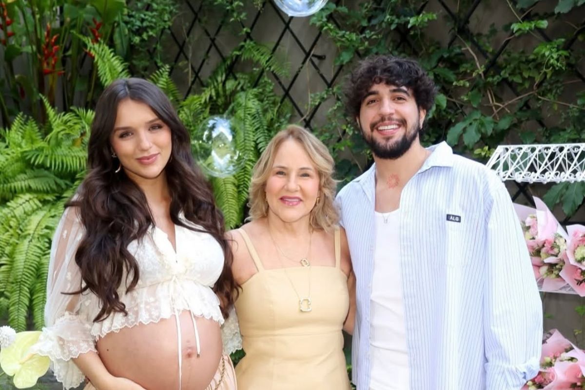 Genilda Fernandes com Rafa Kalimann e Nattan