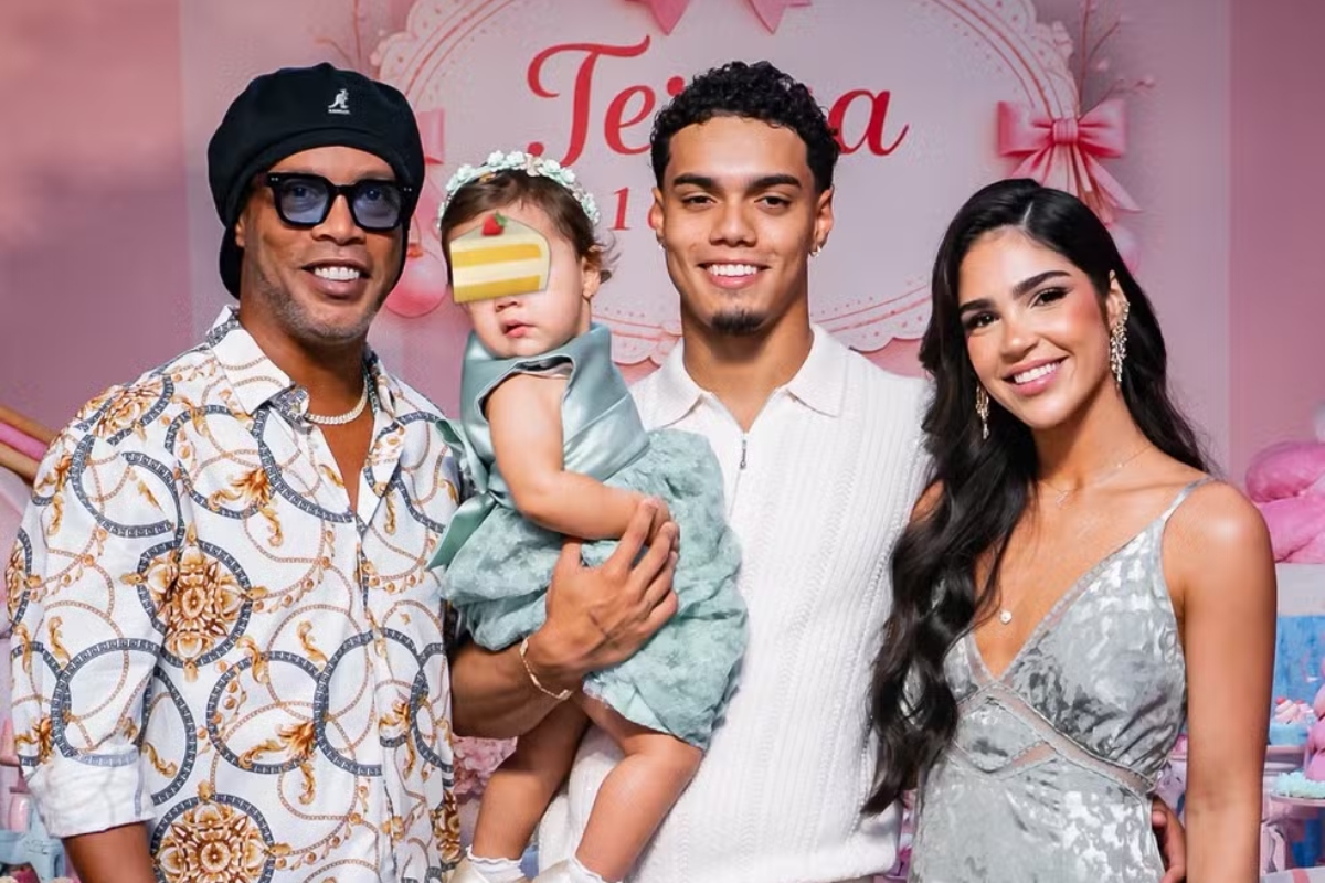 1 ano de Teresa, neta de Ronaldinho Gaúcho
