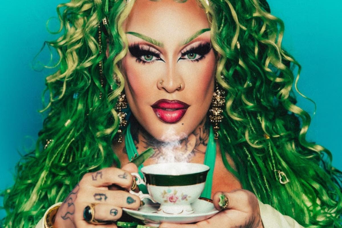 gloria groove na Capa do single O Chá