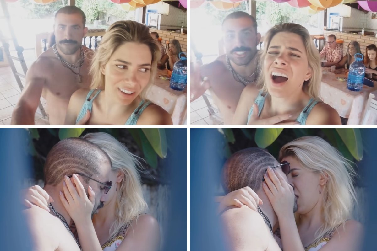 kaysar dadour e jaqueline santos namorando na casa do kwai