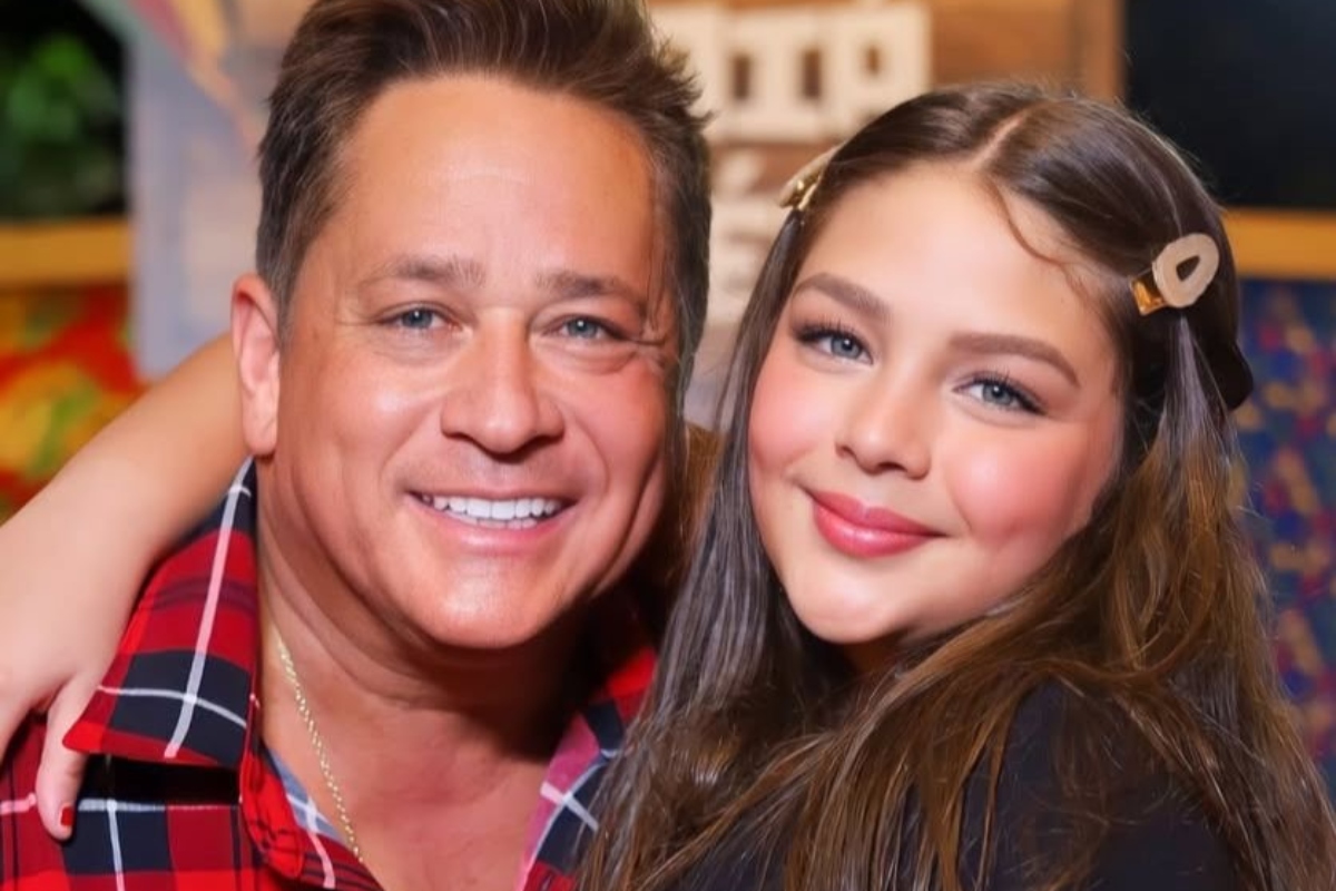 Leonardo e a neta Maria Sophia