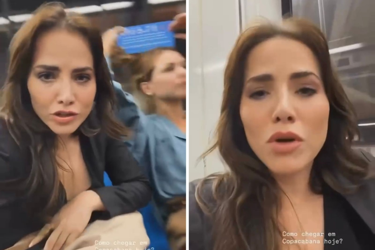 Letícia Colin usa o transporte público do RJ