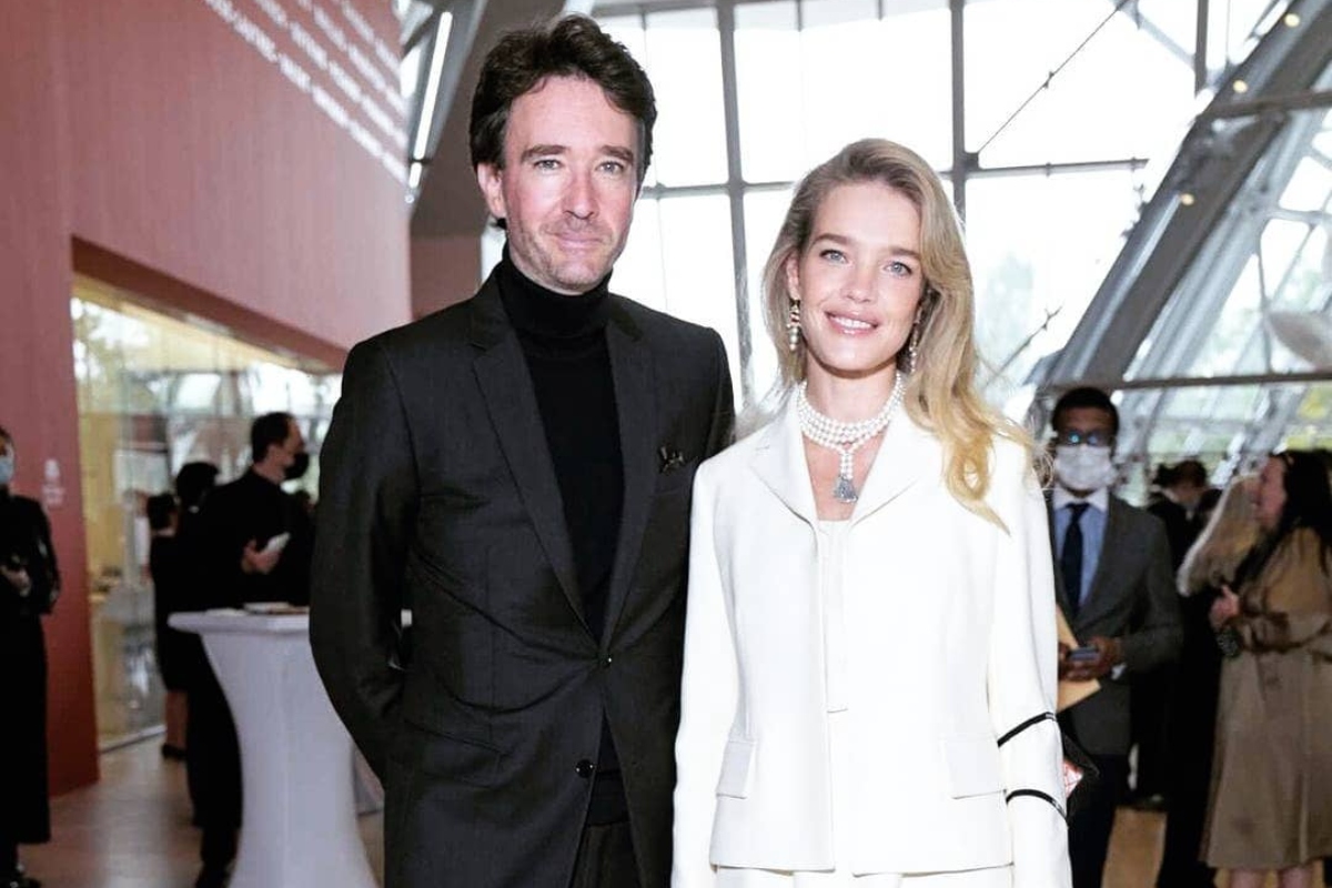 A modelo russa Natalia Vodianova e o marido francês