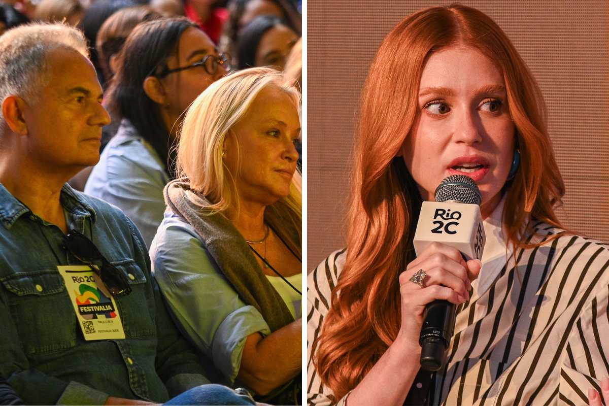 País de Marina Ruy Barbosa assistem palestra da filha no Rio 2C