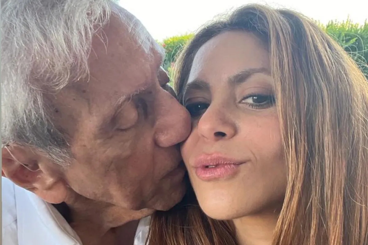 Shakira e o pai