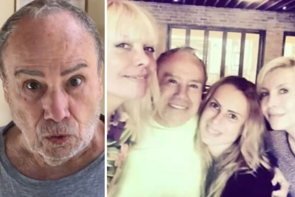 Stênio Garcia, ex-mulher e as filhas