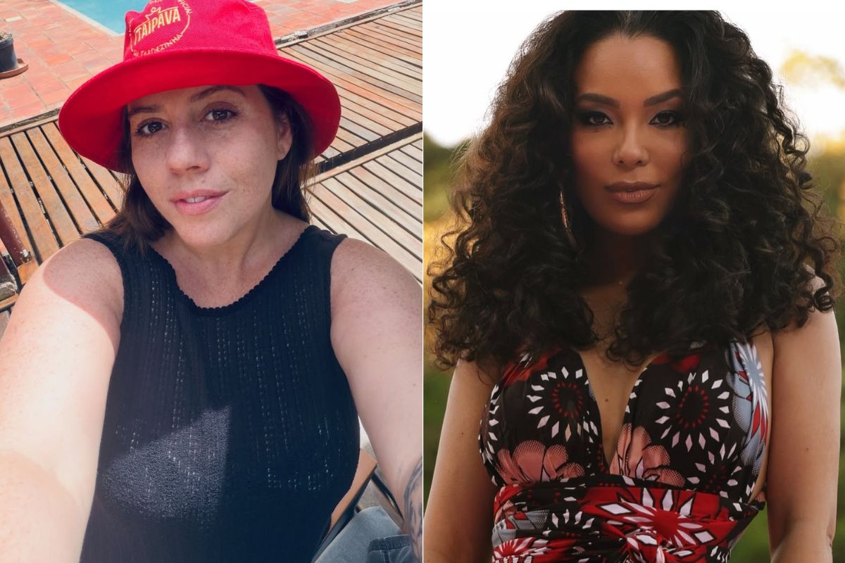 Montagem Tati Machado e Micheli Machado