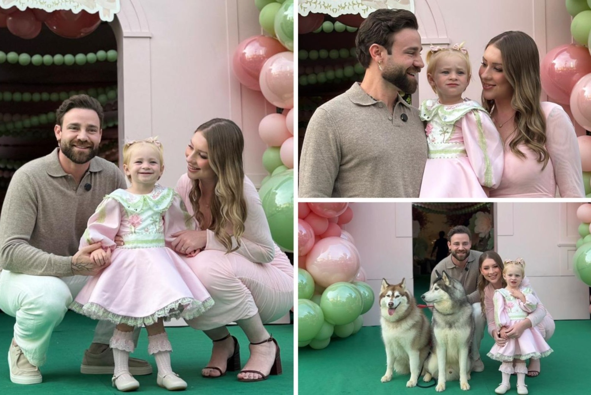 Influenciador Zanq, esposa e filha