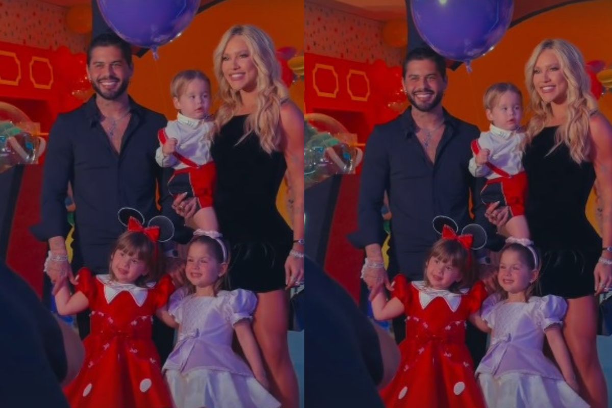Zé Felipe e Virginia Fonseca com os filhos