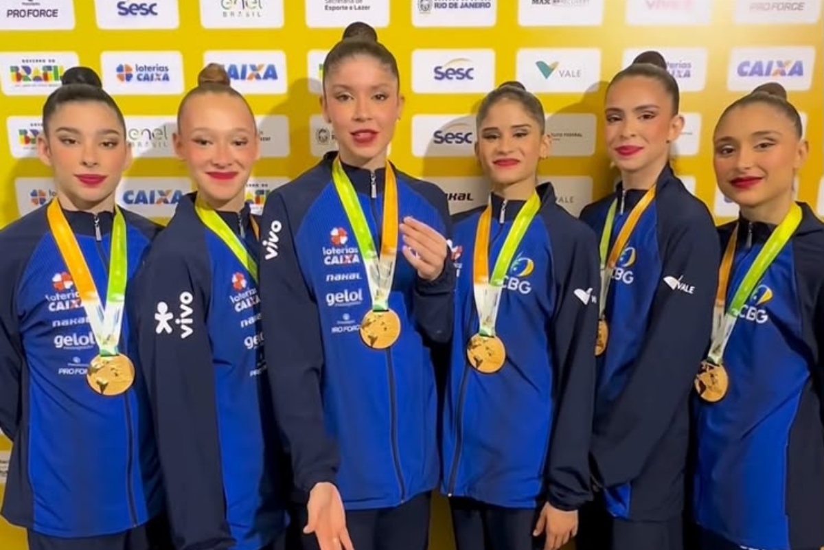 Atletas da ginástica ritmica