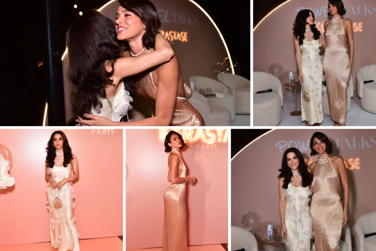 Bruna Marquezine e Manu Gavassi se reencontram em evento