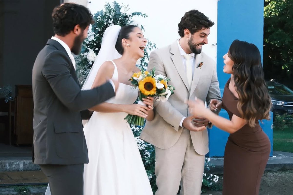 casamento de eike duarte e natalia vivacqua com larissa manoela e andre luiz frambach