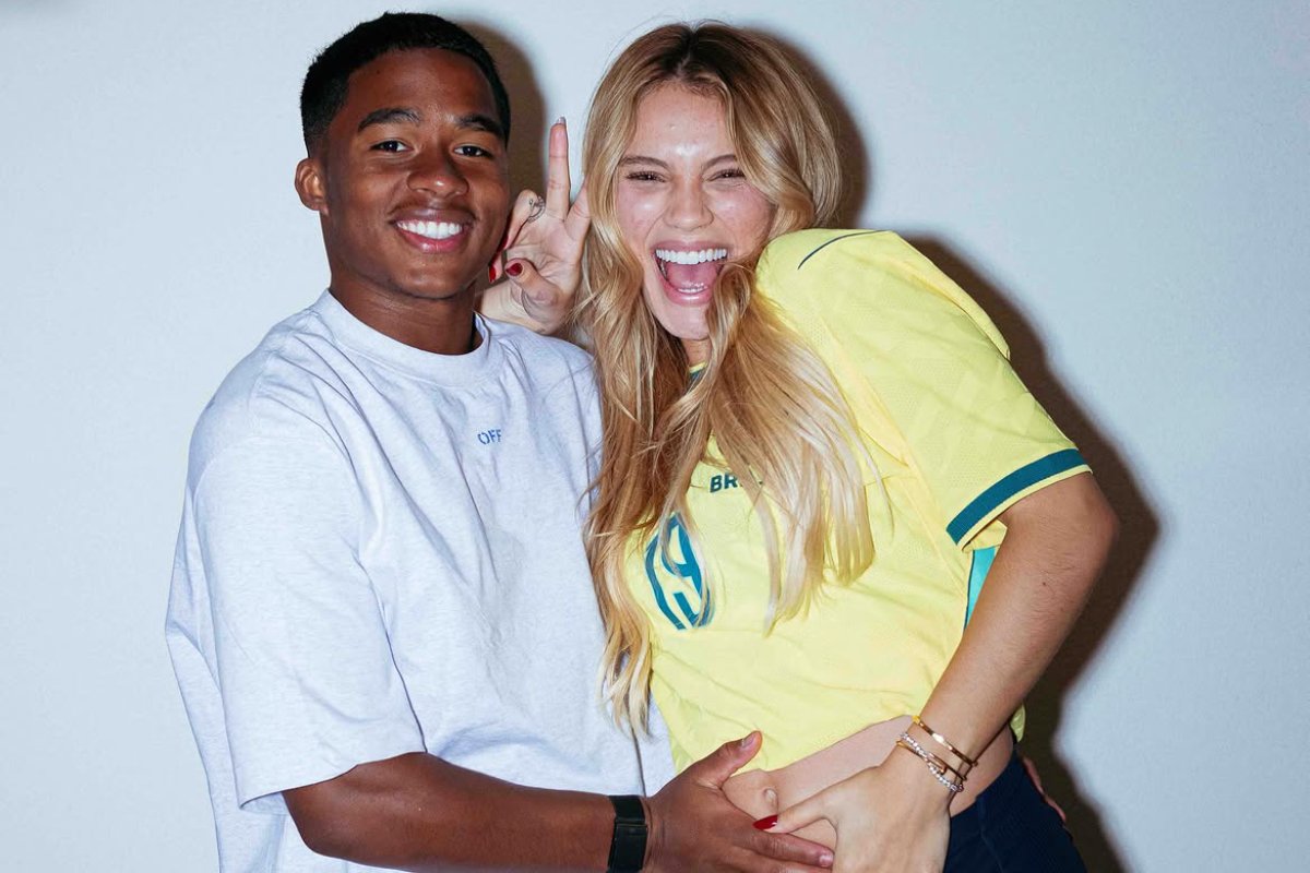 endrick posando com gabriely miranda