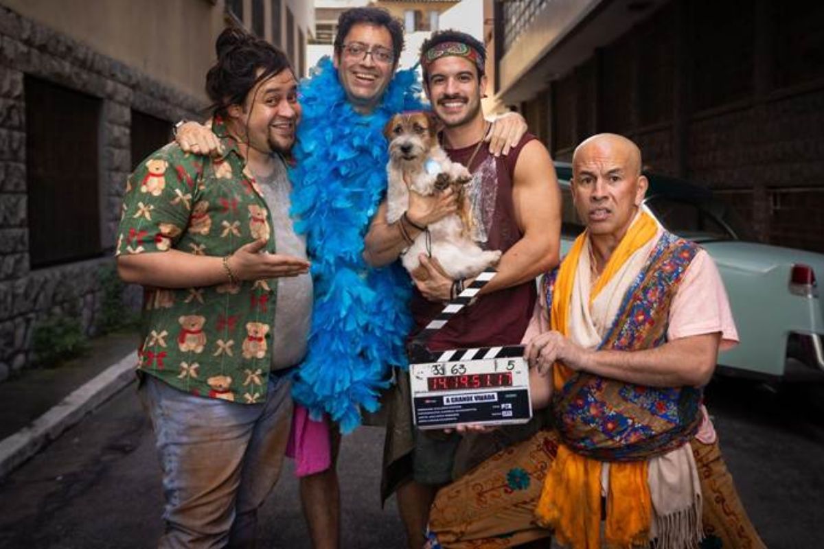 Fernando Caruso, Edmilson Filho, Estevam Nabote e Diego Cruz em ”A Grande Virada”