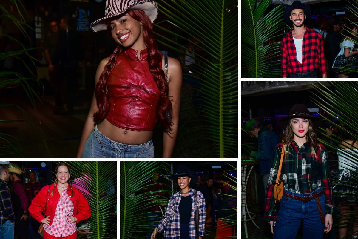 Elenco na Festa Junina da novela "Coração Acelerado"