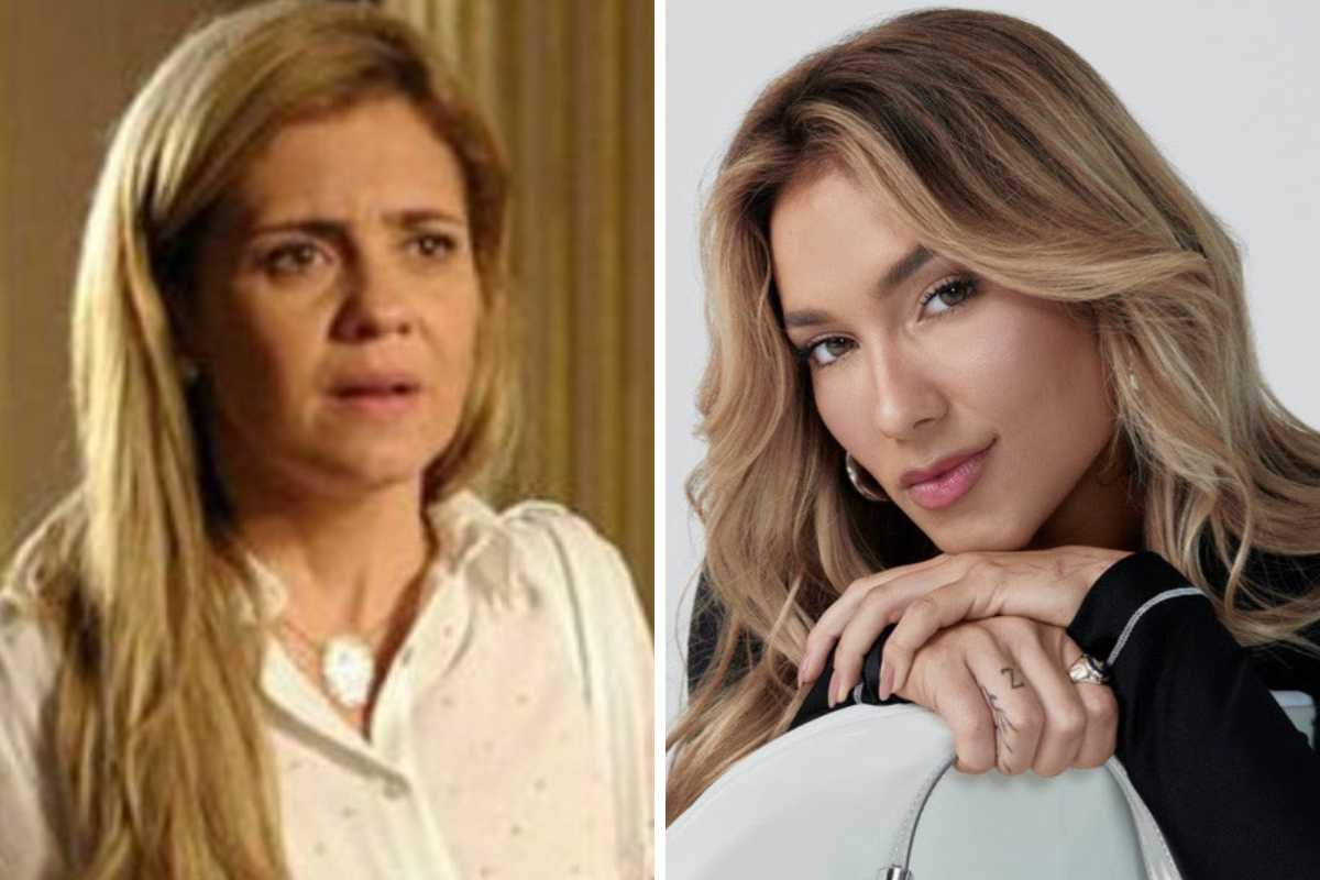 fotomontagem de carminha (adriana esteves) e virginia fonseca