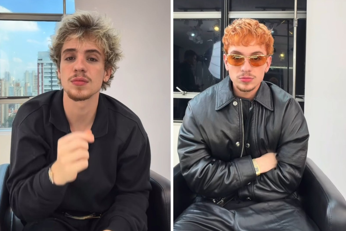 Juliano Floss loiro e ruivo