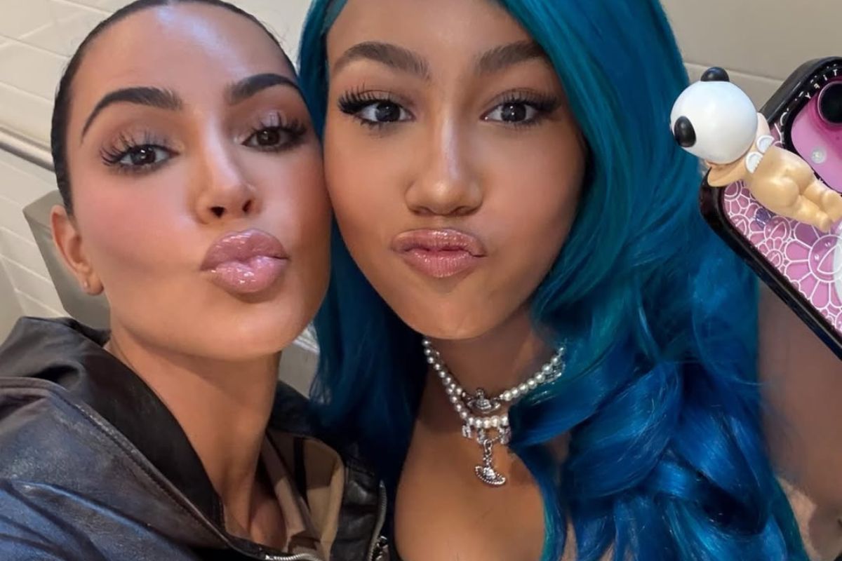 Kim Kardashian com a filha North