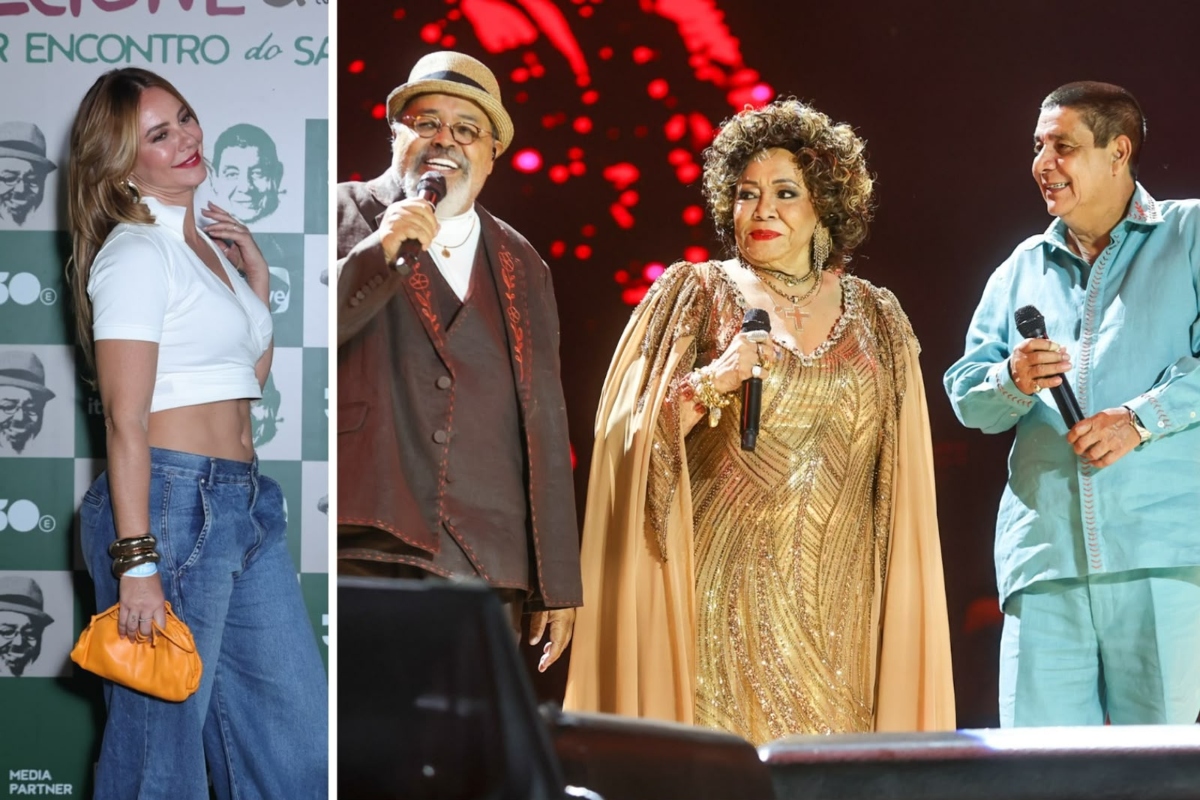 Paolla Oliveita no show de Jorge Aração, Alcione e Zeca Pagodinho